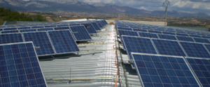 Empresa de Trasnporte con paneles solares